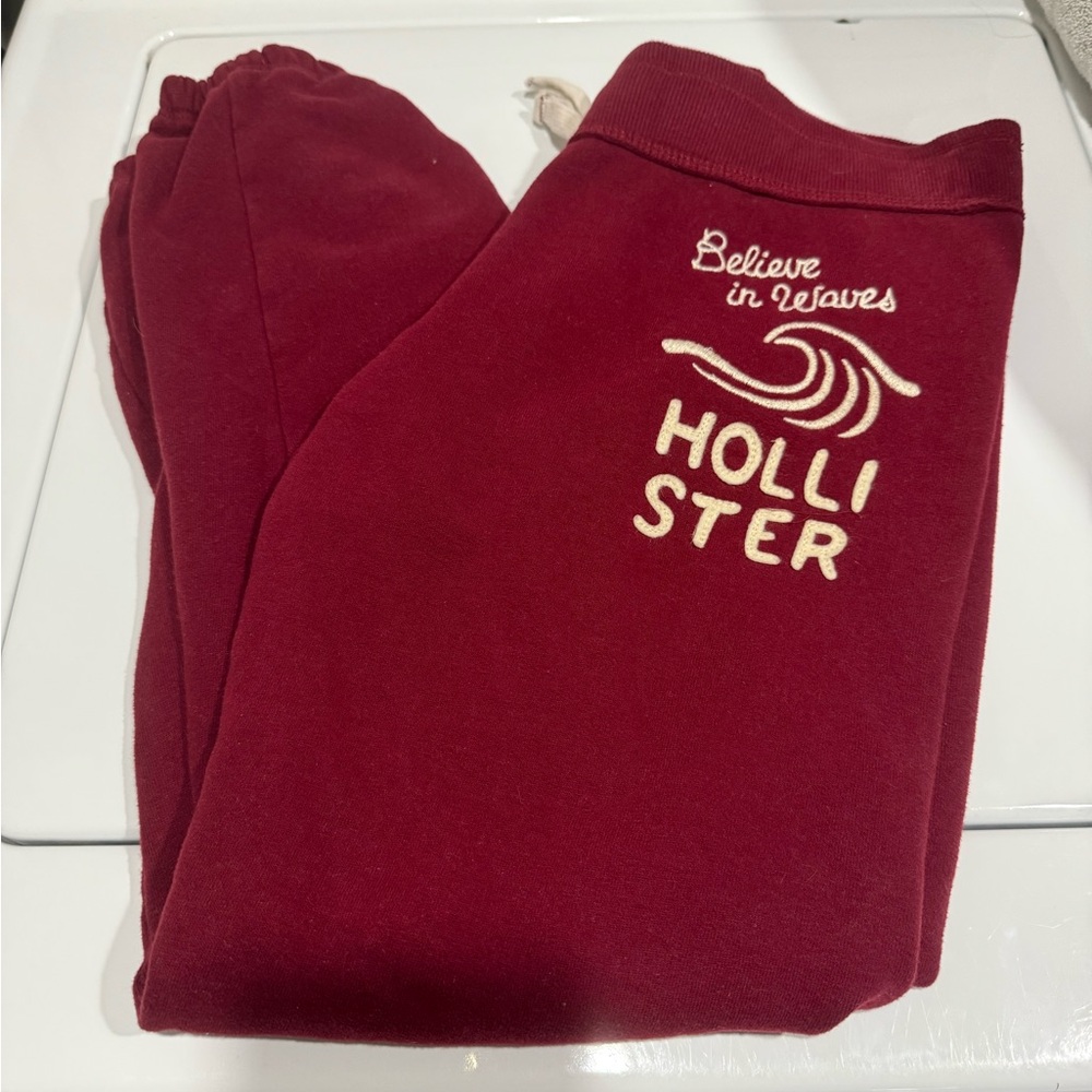 Hollister Red Sweatpants